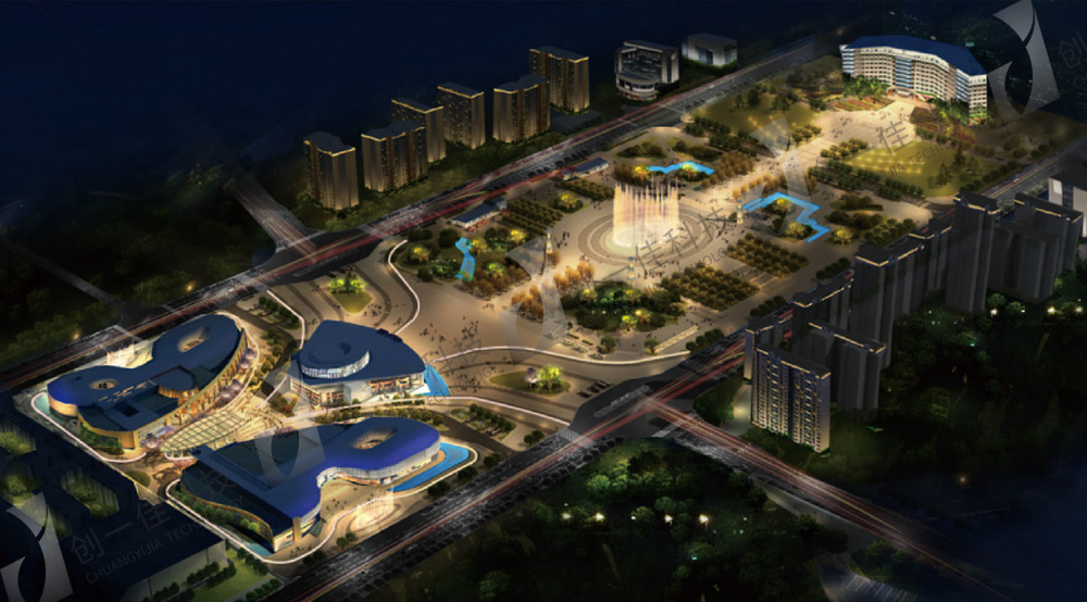 南充市順慶區(qū)濱江中路及人民廣場、四館一心